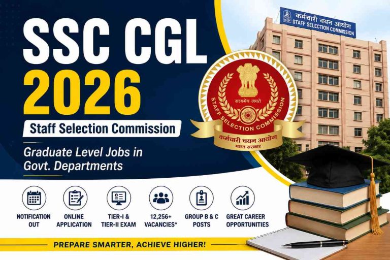 மத்திய அரசுத் துறைகளில் 12,256 SSC CGL 2026 காலிபணியிட வாய்ப்புகள்!
