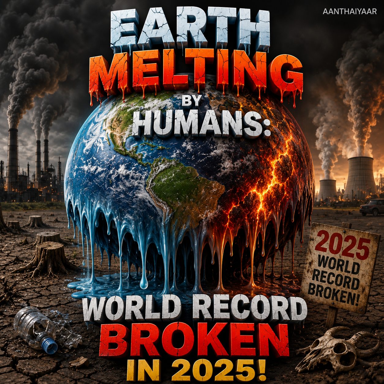 மனிதர்களால் வெந்துருகும் பூமி:2025-இல் உடைந்த உலக சாதனை!