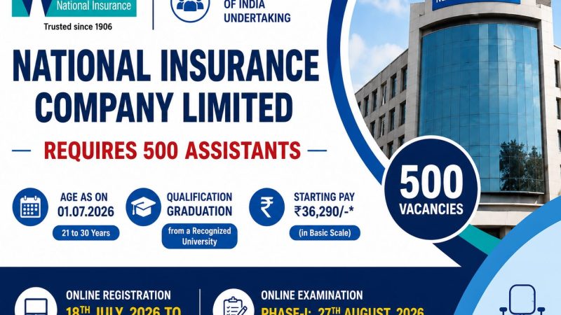 NICL நிறுவனத்தில் உதவியாளர் பணியிடங்கள்:ரூ.63,000 ஊதியத்தில் மத்திய அரசு வேலை!