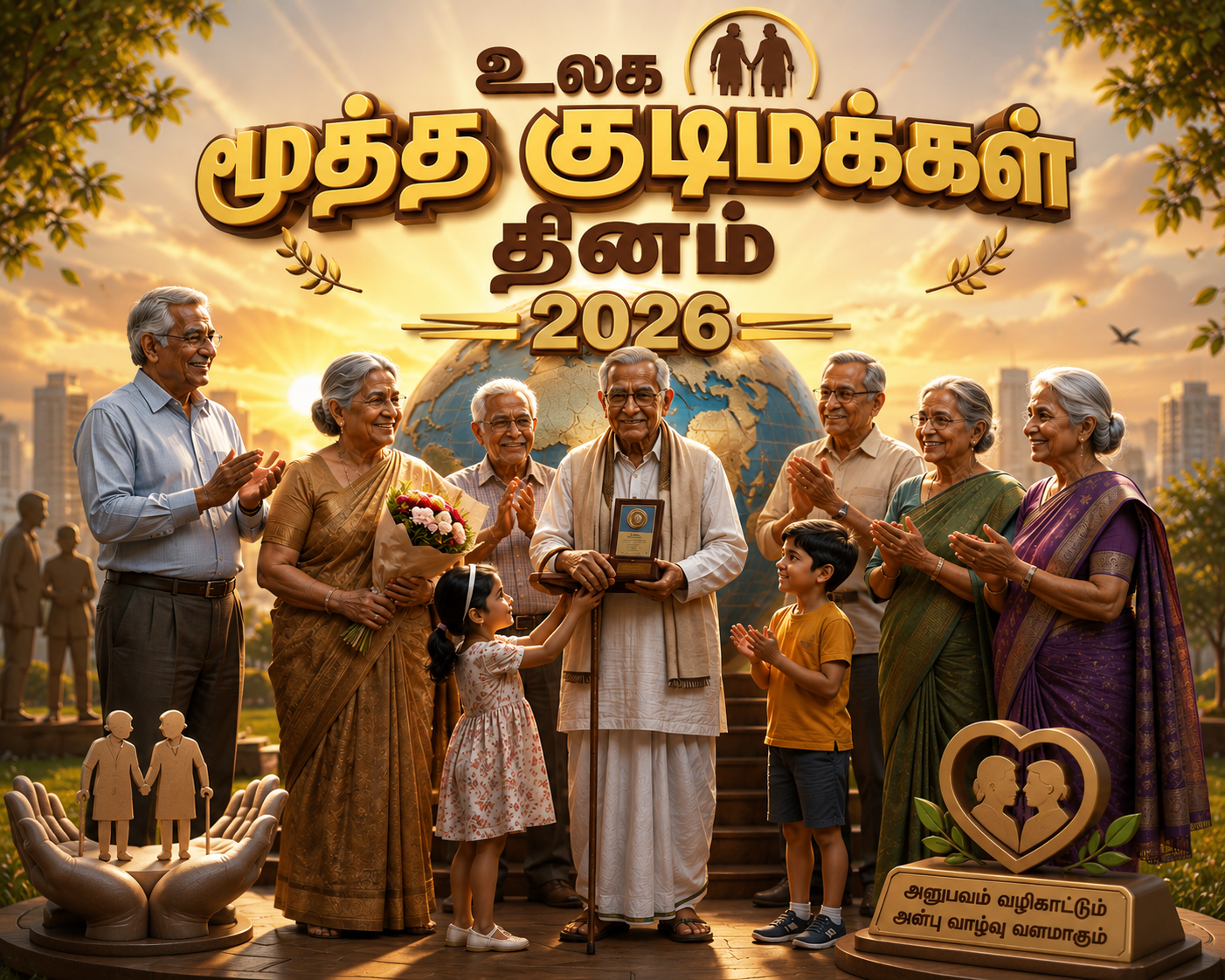 தலைமுறை காத்த தலைவர்களுக்கு மரியாதை:உலக மூத்த குடிமக்கள் தினமின்று!