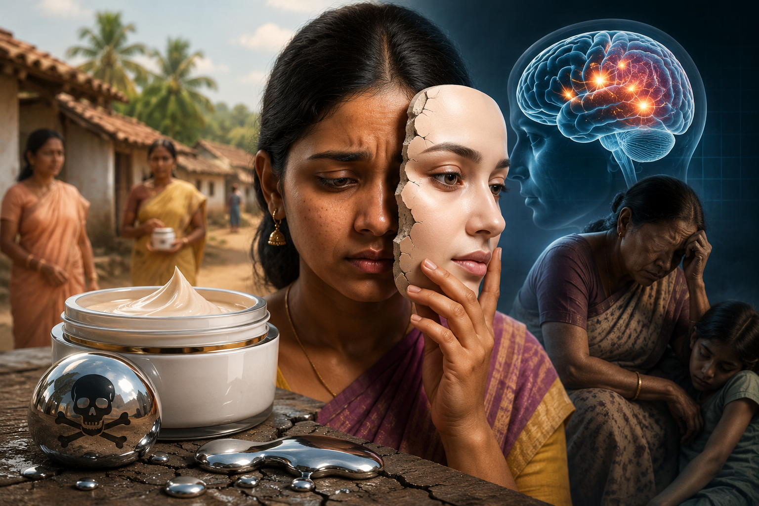 மெல்லக் கொல்லும் மேக்கப்: பெண்களின் உயிரைக் குடிக்கும் பாதரச க்ரீம்கள்!