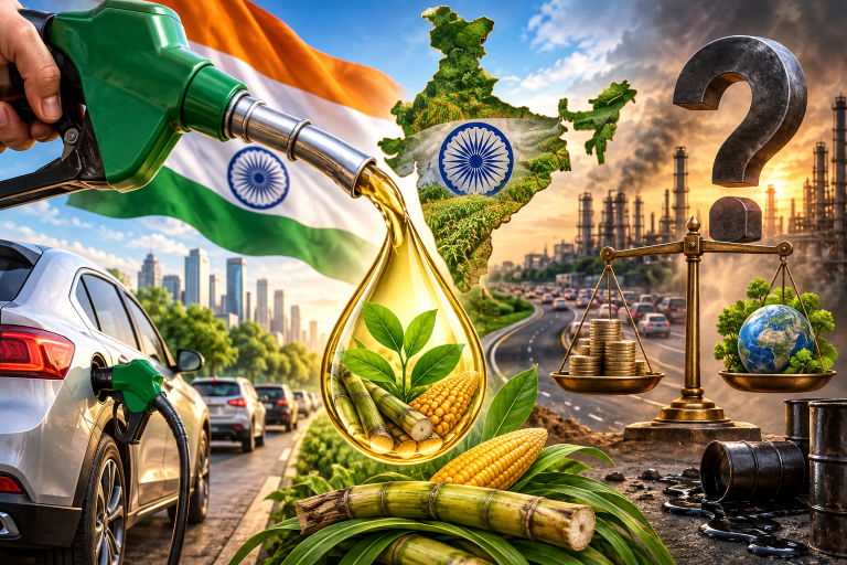 இந்தியாவின் எ20 (E20) பெட்ரோல் கொள்கையும் அதன் எதிர்கால சவால்களும்!