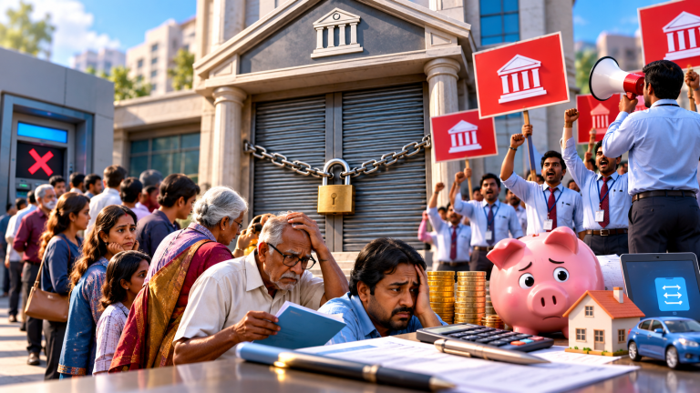 வங்கி ஊழியர்களின் வேலைநிறுத்தம்: பொதுமக்களைப் பணயக் கைதியாக்கும் அராஜகம்!