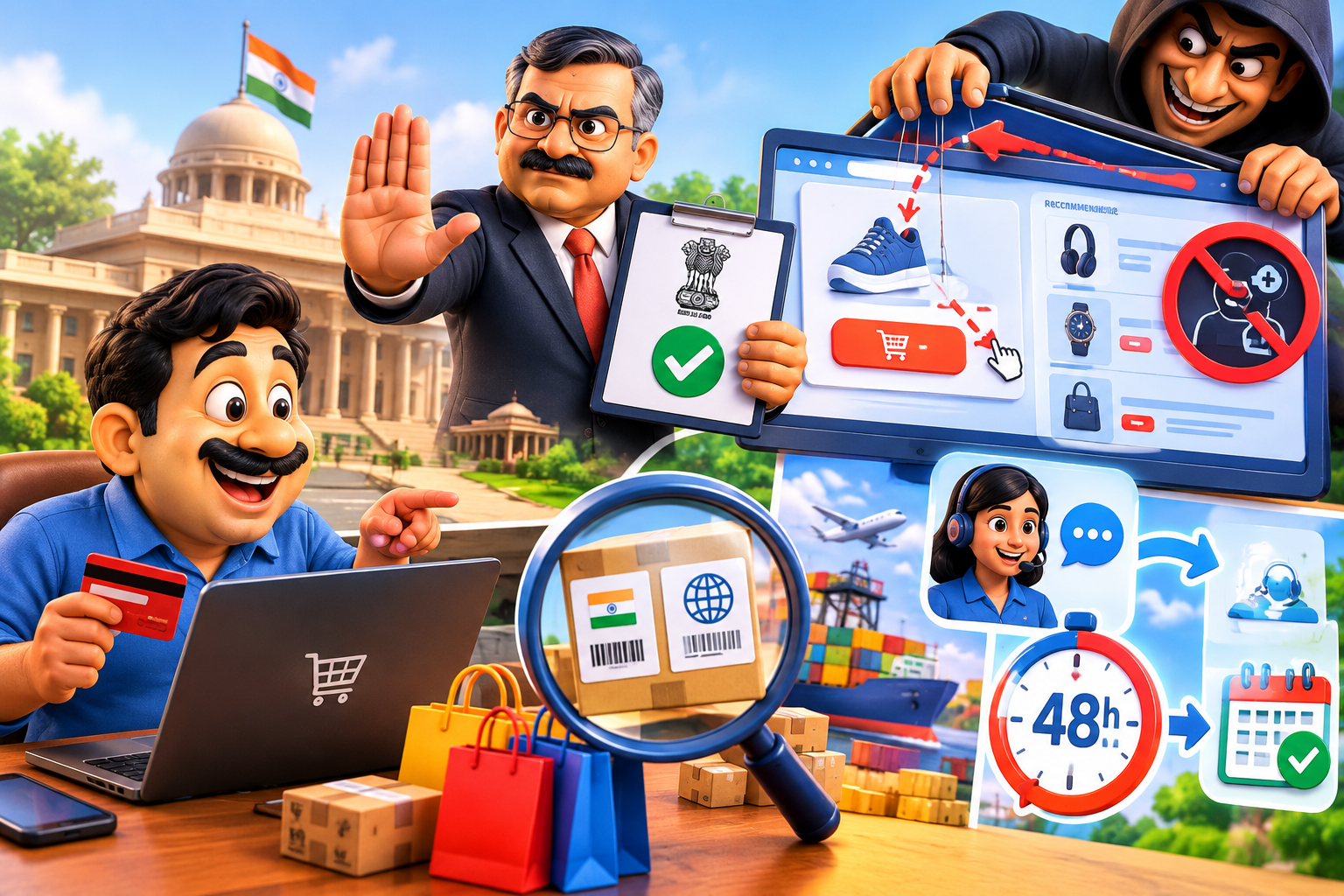ஆன்லைன் ஷாப்பிங் முறைகேடுகள்: மத்திய அரசின் புதிய கட்டுப்பாடுகள்!