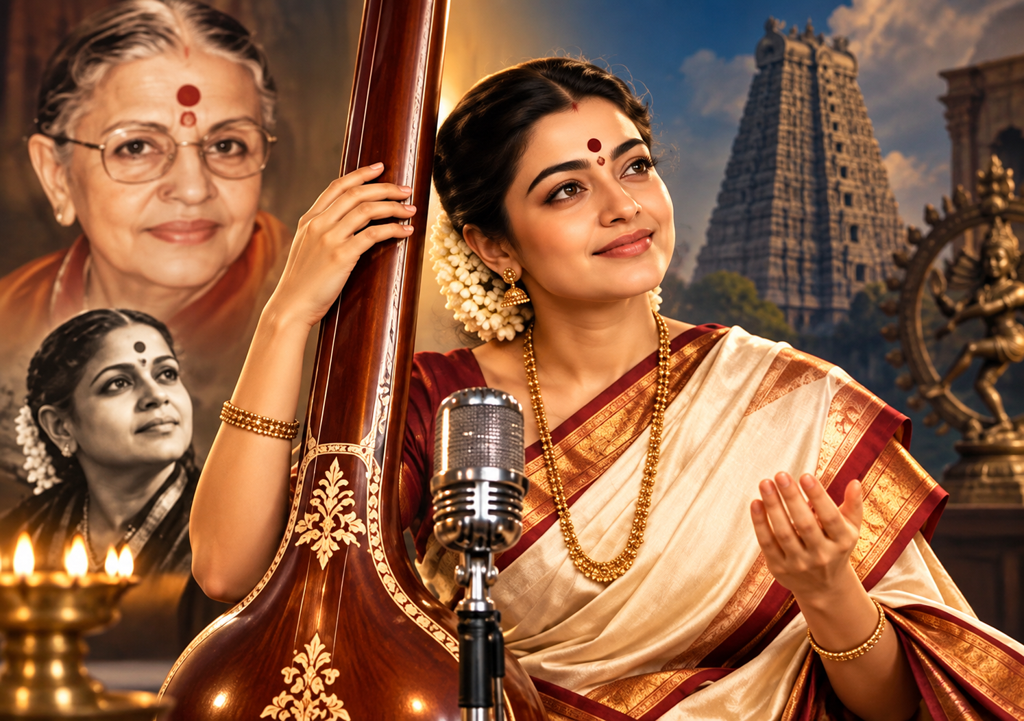 எம்.எஸ். சுப்புலட்சுமி சாதனை பயோபிக்கில் ராஷ்மிகா மந்தனா!