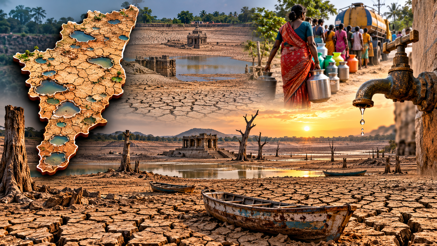 காலியாகும் 4,887 ஏரிகள்: தமிழகத்தைச் சூழும் நீர்ப் பஞ்சம்!