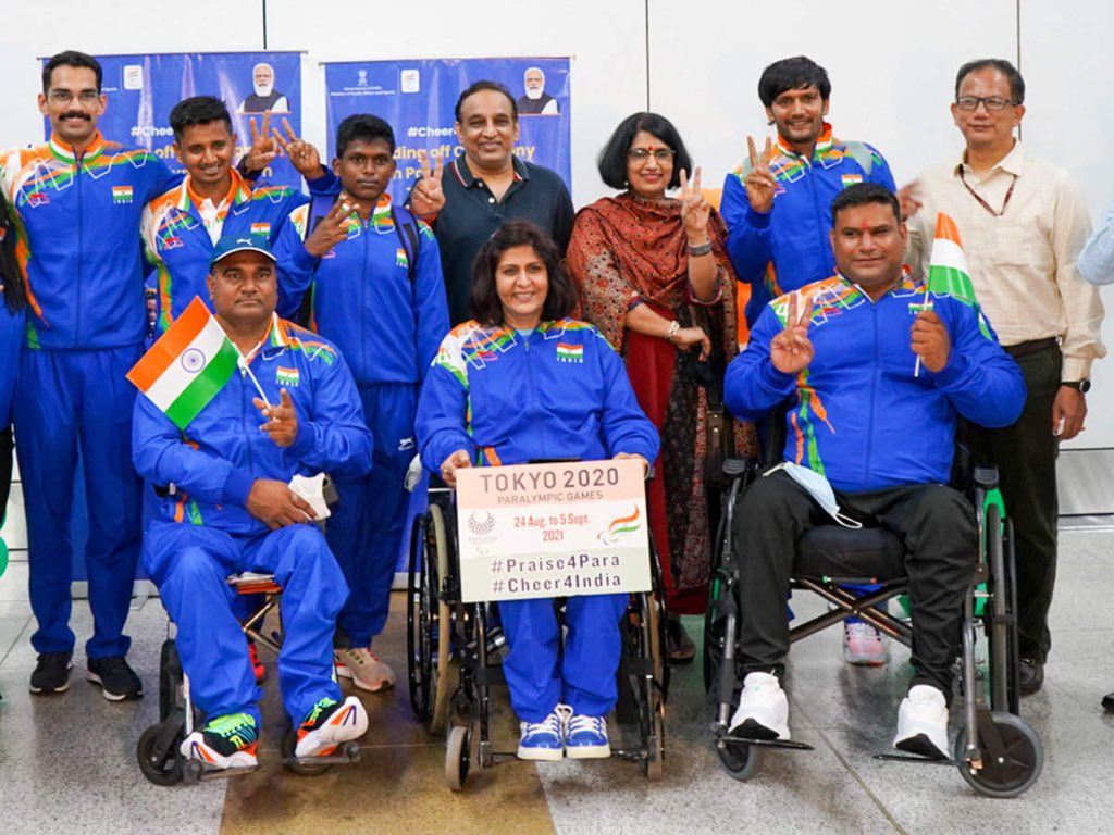 டோக்கியோவில் நடக்கவிருக்கும் பாராலிம்பிக் போட்டியில் 54  இந்திய வீரர்கள்!