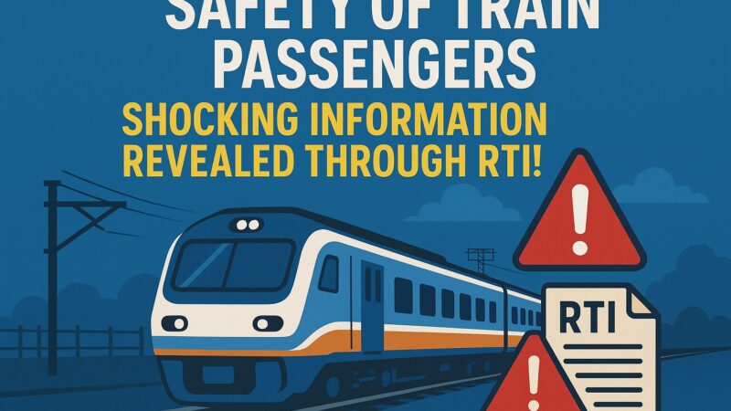 “ரயில் பயணிகள் பாதுகாப்புக்கு உத்தரவாதமில்லை – RTI மூலம் வெளியான அதிர்ச்சி தகவல்!”