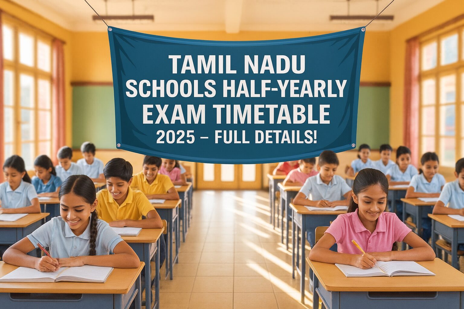 தமிழகப் பள்ளிகளின் அரையாண்டுத் தேர்வு கால அட்டவணை 2025 – முழு விபரம்!
