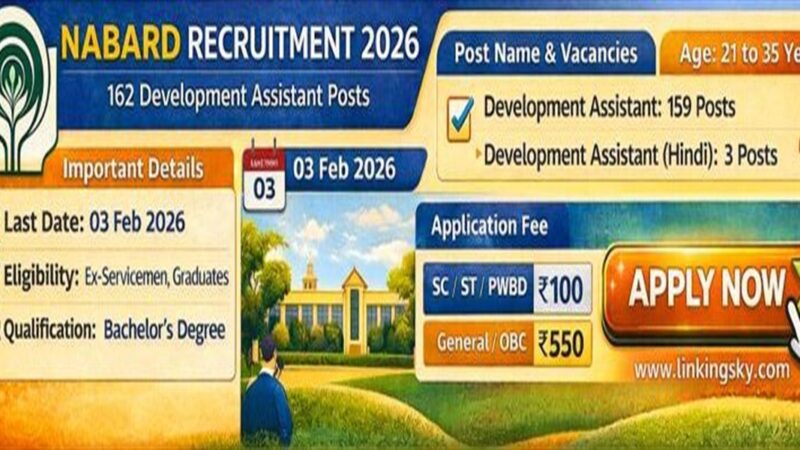 நபார்டு வங்கியில் வேலை: 162 காலிப் பணியிடங்கள் – முழு விவரம்!