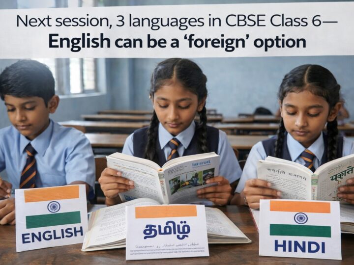 சிபிஎஸ்இ-யில் மும்மொழிக் கொள்கை-ஆங்கிலம் இனி ‘வெளிநாட்டு மொழி’!